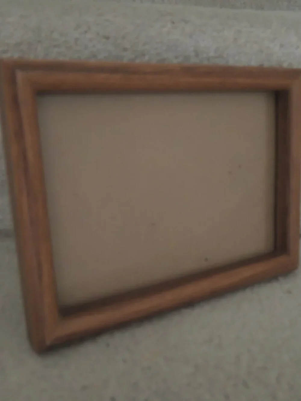 Oak Wood Frames 4 Large 6 Small Picture Photo Art Frames Lot of 10 - Vintage 70s